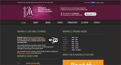 Desktop Screenshot of maxwellscafebar.co.uk